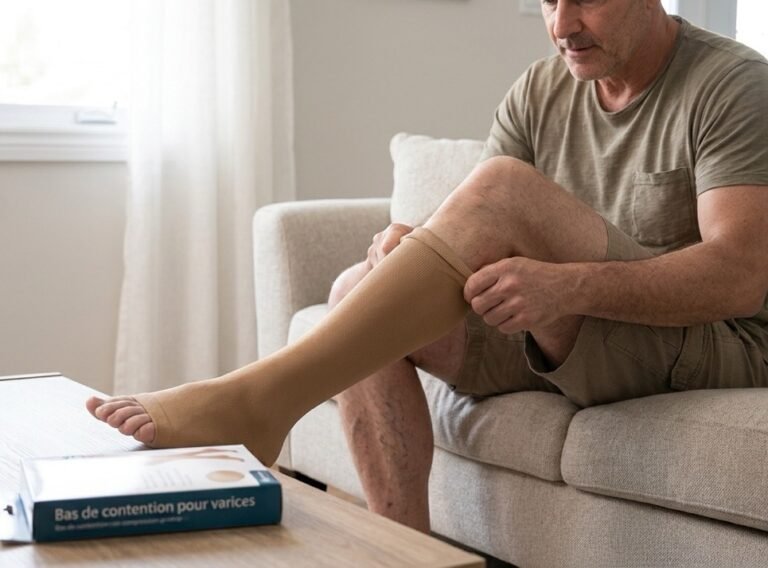 Bas de contention pour varices